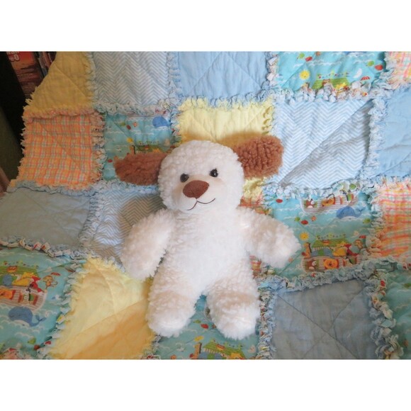 Flannel Rag Quilt With Batting 41x35 Noah's Ark Throw - Picture 14 of 14